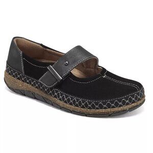 Earth Origins Mary Jane Size 6.5W Black Suede Casual Shoes